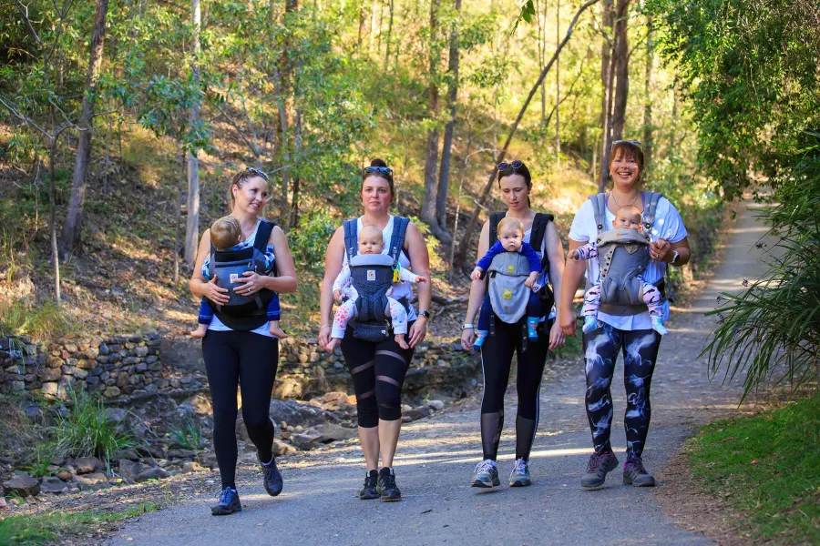 Walkers on a trail in Mt Coot-tha Reserve